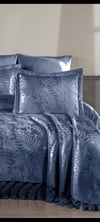 Palm 3 Parça Fransız Dantelli Şönil Lux Pike Takımı