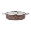Brioni Stone Age Terra 30 Cm Basık Tencere