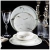 Massimo Marble Gold 6 Kişilik 24 Parça Yemek Takımı 