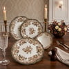 Porser Velour Brown Fulya 24 Parça Yemek Seti 