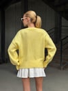 Butter Yellow Atlet Hırka Triko Takım 