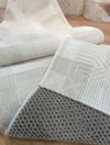 By Özer Halı Aksu Jayla Geometrik Desenli Kendinden Çizgili Koridor Antre için Kaymaz Taban Yolluk