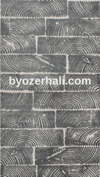By Özer Halı Antrasit Renk Gri Desenli Modern Stil Artemis Halı Samoa 02979E Salon Halısı