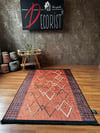 By Özer Halı Baklava Desenli Kazayağı Detaylı Saçaklı Makinede Yıkanabilir Dekoratif Kiremit Kilim