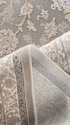 By Özer Halı Bej Gri Renk Bordürlü Klasik Stil Artemis Halı Palace 05209B Salon Halısı