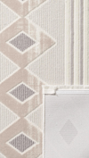 By Özer Halı Bej Gri Renk Modern Stil Saray Halı Armoni Silver SV73B Salon Halısı