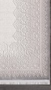 By Özer Halı Bej Renk Gri Bordürlü Modern Stil Artemis Halı Romantik 02435A Salon Halısı