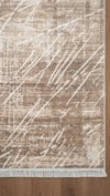 By Özer Halı Bej Renk Kahve Bordürlü Modern Stil Karmen Halı Etro ET010A Salon Halısı