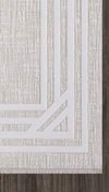 By Özer Halı Bej Renk Krem Bordürlü Modern Stil Artemis Halı Murano 09163E Salon Halısı