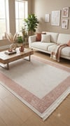 By Özer Halı Bej Renk Krem Desenli Nexus Baft 52283A Salon Halısı