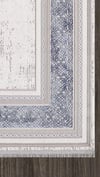 By Özer Halı Bej Renk Mavi Çerçeveli Modern Stil Artemis Dior 02495A Salon Halısı