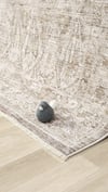 By Özer Halı Bej Renk Polyester Çerçeveli Yumuşak Doku Yüksek Kaliteli Seyran Halı Peru 10200 Salon Halısı