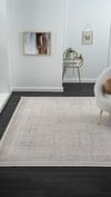 By Özer Halı Bej Renk Vizon Desenli Modern Stil Karmen Halı Truva TV015A Salon Halısı
