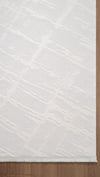 By Özer Halı Beyaz Renk Desenli Modern Stil Karmen Halı Jade JD014W Salon Halısı