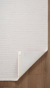 By Özer Halı Beyaz Renk Desenli Modern Stil Karmen Halı Jade JD013W Salon Halısı