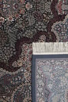By Özer Halı Gece Mavisi ve Kahve Renk Bordürlü Klasik Stil Alhambra AH13A Salon Halısı