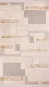 By Özer Halı Gold Renk Geometrik Şekilli Modern Nexus J'adore 04714A Salon Halısı