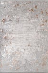 By Özer Halı Gri Gold Renk Desenli Modern Stil Artemis Halı Emma 09770C Salon Halısı