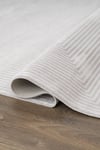 By Özer Halı Gri Halı Geometrik Detaylı Akrilik Yumuşak Karmen Halı Trend 011A Salon Halısı