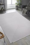 By Özer Halı Gri Halı Geometrik Detaylı Akrilik Yumuşak Karmen Halı Trend 011A Salon Halısı