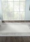 By Özer Halı Gri Halı Lacivert Detaylı Karmen Halı Elegance Eg007A Salon Halısı
