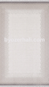 By Özer Halı Gri Renk Bej Desenli Modern Stil Artemis Halı Romantik 02435A Salon Halısı