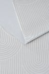 By Özer Halı Gri Renk Bohem Modern Stil Koza Halı Lara A0336A Salon Halısı