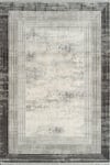 By Özer Halı Gri Renk Bordürlü Çerçeveli  Akrilik İplik Modern Stil Kim Royal KC04A Salon Halısı