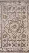By Özer Halı Gri Renk Bordürlü Desenli Modern Stil Karmen Halı Art AT004G Salon Halısı
