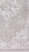 By Özer Halı Gri Renk Bordürlü Klasik Stil Koza Halı Herrera 31249C Salon Halısı