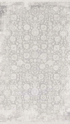 By Özer Halı Gri Renk Çiçek Desenli Klasik Stil Majolika Halı Anemone AN25A Salon Halısı