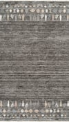 By Özer Halı Gri Renk Etnik Desenli Royal Halı Armonika YT03B Salon Halısı