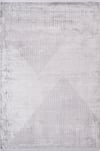 By Özer Halı Gri Renk Geometrik Desenli Modern Stil Karmen Halı Cosmos CS009Z Salon Halısı