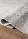 By Özer Halı Gri Renk Geometrik Desenli Modern Stil Karmen Halı Cosmos CS007G Salon Halısı
