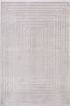 By Özer Halı Gri Renk Geometrik Desenli Modern Stil Karmen Halı Cosmos CS005G Salon Halısı