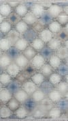 By Özer Halı Gri Renk Geometrik Şekilli Modern Stil Karmen Halı Soft 01802A Salon Halısı