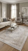 By Özer Halı Gri Renk Gold Bordürlü Klasik Artemis Halı Dior 05860E Salon Halısı