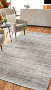 By Özer Halı Gri Renk Kahve Geçişli Modern Stil Karmen Halı Etro ET011G Salon Halısı