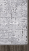 By Özer Halı Gri Renk Krem Desenli Modern Stil Artemis Halı Runner 05016A Salon Halısı