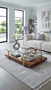 By Özer Halı Gri Renk Modern Stil Akrilik İplik Monaco 33203G Salon Halısı