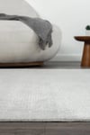 By Özer Halı Gri Renk Sade Modern Stil Koza Halı Lara A0245B Salon Halısı