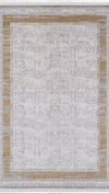 By Özer Halı Gri Renk Vizon Bordürlü Modern  Artemis Halı Barok 02247A Salon Halısı