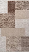By Özer Halı Kahve Renk Etnik Desenli Saray Halı Crystal CR04B Salon Halısı