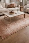By Özer Halı Kahverengi Krem Desenli Modern Stil Nexus Halı Pavia PV-08 Salon Halısı