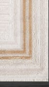 By Özer Halı Kemik Renk Bej Bordürlü Modern Artemis Halı Gotik 02234E Salon Halısı