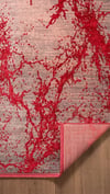 By Özer Halı Kırmızı Renk Desenli Modern Stil Karmen Halı Art AT003J Salon Halısı