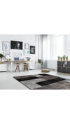 By Özer Halı Koyu Gri Renk Etnik Desenli Saray Halı Crystal CR04A Salon Halısı