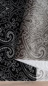 By Özer Halı Koyu Gri Renk Etnik Desenli Saray Halı Crystal CR04A Salon Halısı