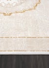 By Özer Halı Krem Halı Gold Detaylı Göbekli Kenar Çerçeveli Klasik Stil Karmen Halı Elit EL004S Salon Halısı