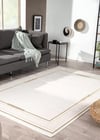 By Özer Halı Krem Halı Gold Detaylı Kenar Çerçeveli Klasik Stil Karmen Halı Elit EL006S Salon Halısı